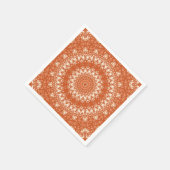 Oranje mandala. servet (Hoek)