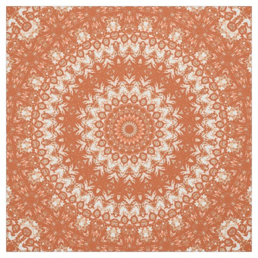 Oranje mandala. stof (Swatch)