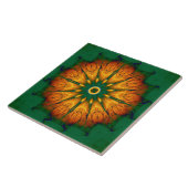 Oranje Mandala Tegeltje (Zijkant)