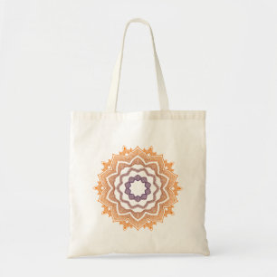 Oranje Mandala Yoga Instructor Lotus Flower Tote Bag