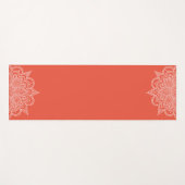 Oranje Mandala Yoga Mat (Voorkant (horizontaal))