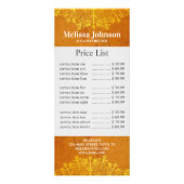 Oranje Mandala Yoga Meditation Business Reclamekaart (Voorkant)