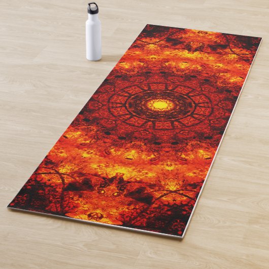 Oranje Mandala Yogamat (In situ)