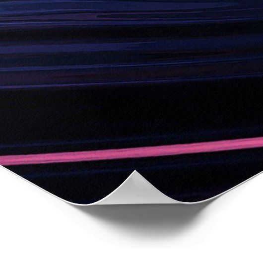 Oranje Mandelbrot Swirl-Poster Poster (Hoek)