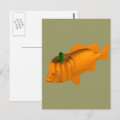 Oranje Mangrove Jack Briefkaart (Voorkant / Achterkant)