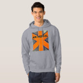 Oranje Mannen Hoodie (Voorkant volledig)