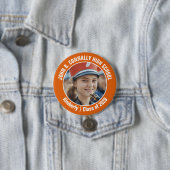 Oranje Marching Band Foto High School Spirit Ronde Button 7,6 Cm (In situ)