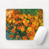 Oranje Margarita Daisy Mousepad Muismat (Met muis)