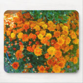 Oranje Margarita Daisy Mousepad Muismat (Voorkant)