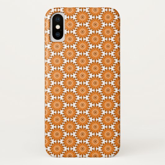 Oranje margrieten in 70s stijl Case-Mate iPhone case (Achterkant)