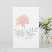 Oranje Marigold Briefpapier (Staand voorkant)