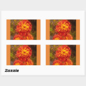 Oranje Marigold Herfst Morning Dew Sticker (Vel)