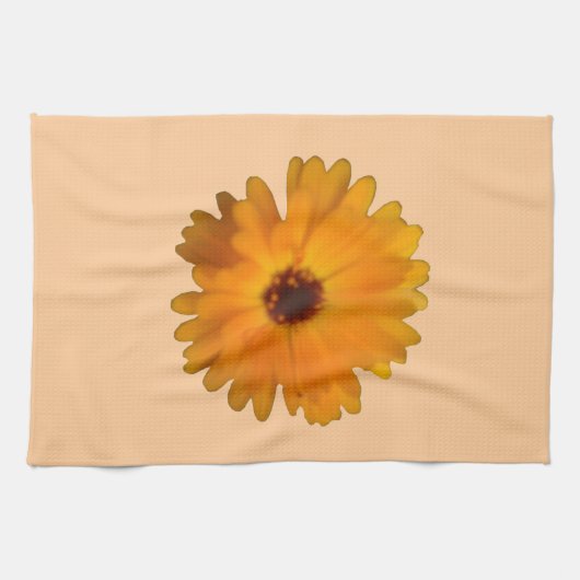 Oranje Marigold Kitchen Towel Theedoek (Horizontaal)