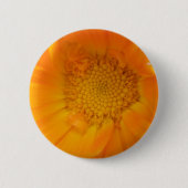 Oranje Marigold Macro Button (Voorkant)