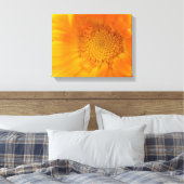 Oranje Marigold Macro Canvasprint Canvas Afdruk (Insitu (Slaapkamer))