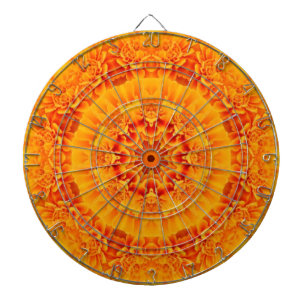 Oranje Marigold Mandala Dartbord