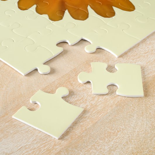 Oranje Marigold Puzzle Legpuzzel (Zijkant)