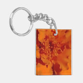 Oranje Marigold Sleutelhanger (Voorkant Links)