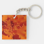 Oranje Marigold Sleutelhanger (Achterkant)