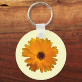 Oranje Marigold Sleutelhanger (Voorkant)