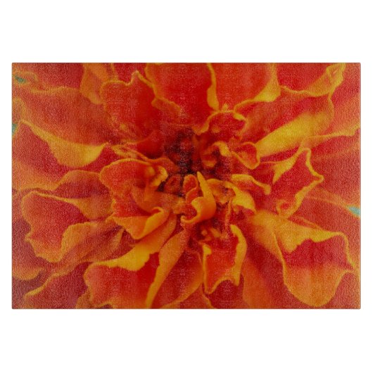 Oranje Marigold Snijplank (Voorkant)