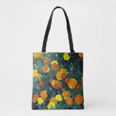 Oranje Marigolds Floral Foto Tote Bag (Voorkant)