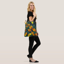  Oranje Marigolds Floral Foto Tote Bag