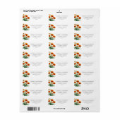 Oranje Marigolds Return Address Label (Full Sheet)