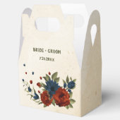 oranje marinebloemen bruiloft bedankdoosjes (Geopend)