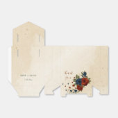 oranje marinebloemen bruiloft bedankdoosjes (Uitgevouwen)