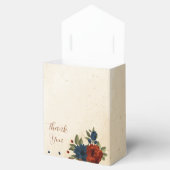 oranje marinebloemen bruiloft bedankdoosjes (Geopend)