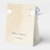 oranje marinebloemen bruiloft bedankdoosjes (Achterkant)