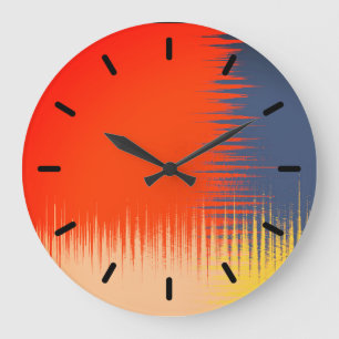 Oranje marinegeel crème grote klok