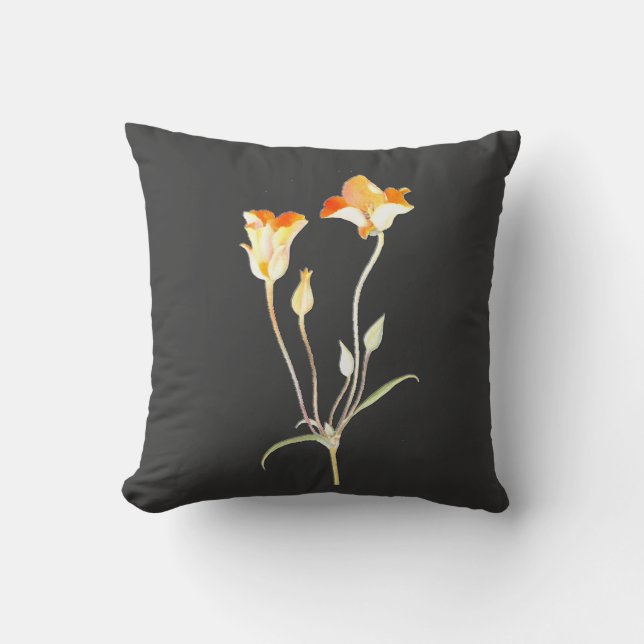 Oranje Mariposatulp Kussen (Voorkant)