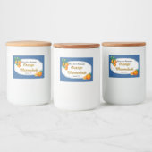 Oranje Marmalade bliketiketten Voedselcontainer Etiket (Flessen)