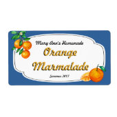 Oranje Marmalade Canning Labels (Voorkant)
