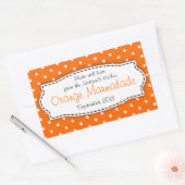 Oranje Marmalade conserveren jam voedsellabel stic Rechthoekige Sticker (Envelop)