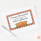 Oranje Marmalade Custom Text Jar Label (Envelop)