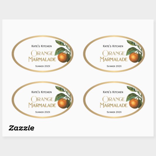 Oranje Marmalade Jelly Label  (Vel)