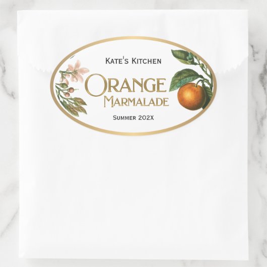 Oranje Marmalade Jelly Label  (Tas)