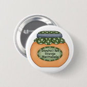 Oranje Marmalade Ronde Button 5,7 Cm (Voorkant /achterkant)
