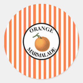 Oranje Marmalade Ronde Sticker