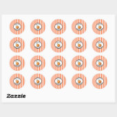 Oranje Marmalade Ronde Sticker (Vel)