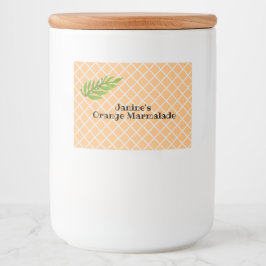 Oranje Marmalade Voedselcontainer Etiket