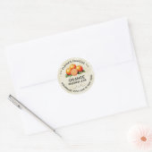 oranje marmelade aangepaste sticker met datum (Envelop)
