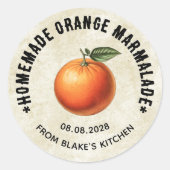 Oranje marmelade inblikken Labels in  stijl (Voorkant)
