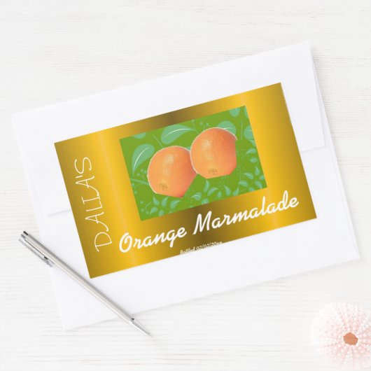 Oranje marmelade label (Envelop)