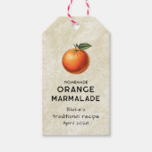  oranje marmelade pantry label cadeaulabel (Voorkant)