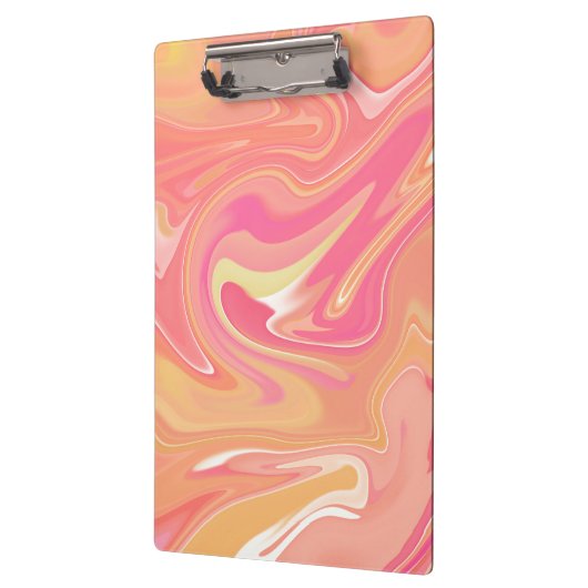 Oranje marmer-klembord klembord (Links)