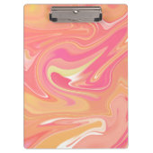 Oranje marmer-klembord klembord (Voorkant)